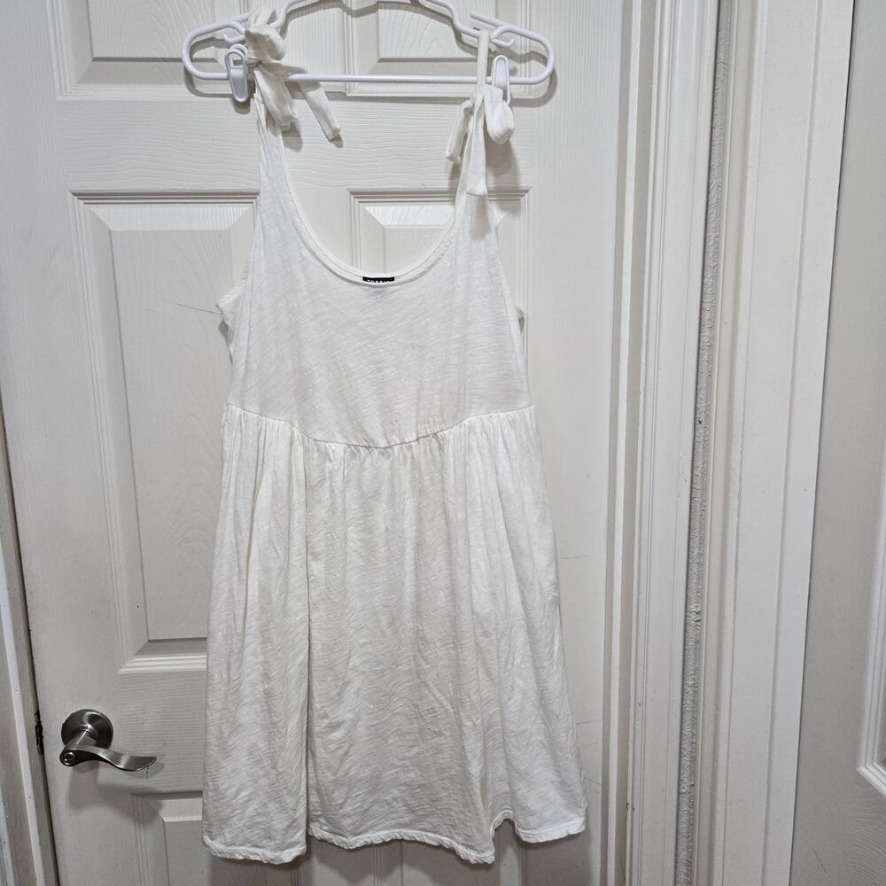 Torrid White Babydoll Tie Strap Flowy Tank Top Dress Size 00 - Picture 8 of 9